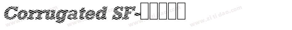 Corrugated SF字体转换